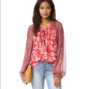 Free People Hendrix floral blouse
